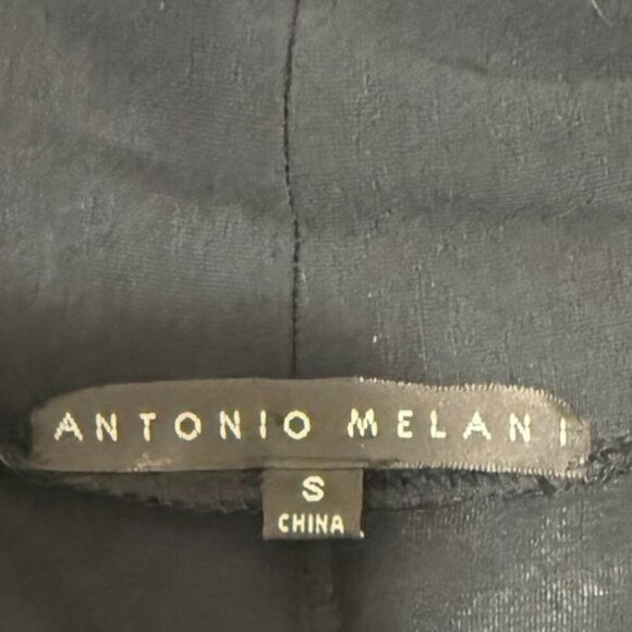 Antonio Melani Black Knitted Dress with 3/4 Sleeves for Office Elegant size S - Picture 4 of 16